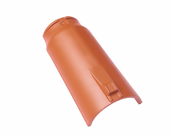 Braas First conical (O) natural red conical ridge tile O 2.6/m with ridge clamp