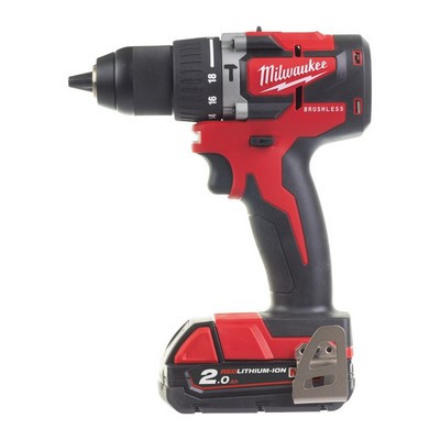 Milwaukee M18™ Akku-Schlagbohrschrauber M18 CBLPD-202C 2x2.0 AH + Ladegerät
