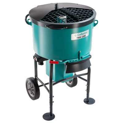 Collomix Tellerzwangsmischer TMX 1500 Mobiler Mischer - 120 L Nutzvolumen