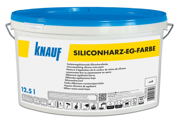 Knauf Siliconharz-EG-Farbe weiß 12.5l Farbtonegalisierende Siliconharzfarbe