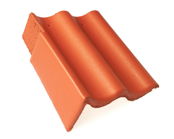 Braas Harzer Pfanne 10 StarMATT Klassisch rot Giebelstein 11 li