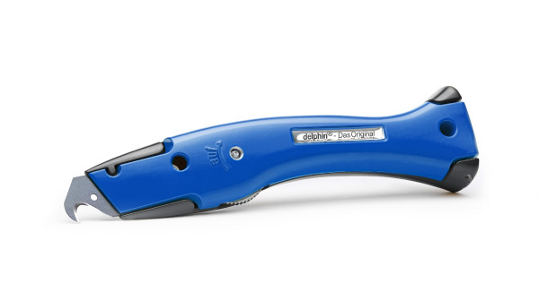 Delphin®-03 Club Edition Schwarz-Blau Universalmesser inkl. Kunststoffköcher
