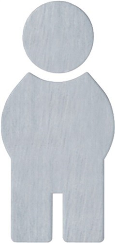 Symbol Mann 710XA.150.1 VA Farb-Nr.XA B.71.5mm H.150mm S.1.5mm HEWI