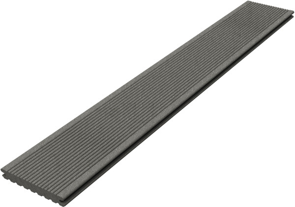 Barfußdiele CLASSIC massiv basaltgrau 4800x145x21mm