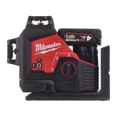 Milwaukee M12™ 3 x 360° Kreuzlinienlaser M12 3PL-401C inkl. Akku + Ladegerät