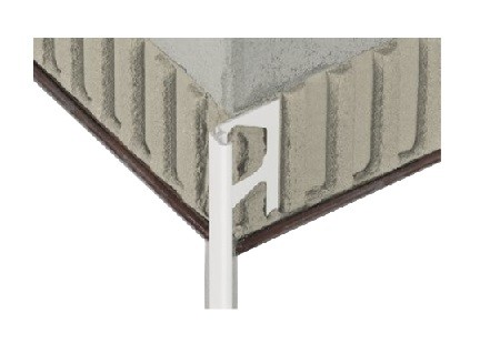 Schlüter-JOLLY-P 2.5m Dekorprofil brillantweiß H=8mm