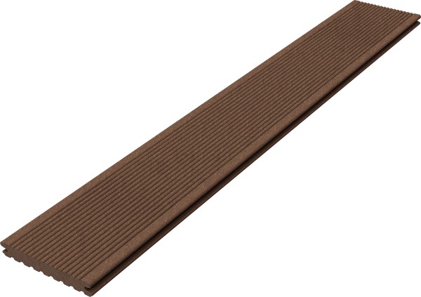 Barfußdiele CLASSIC massiv lavabraun 4200x145x21mm