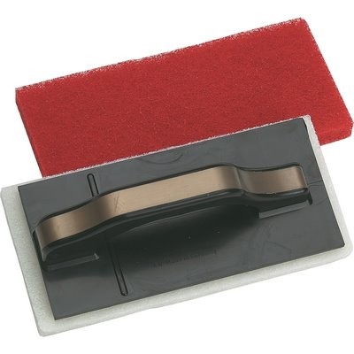 Triuso Schleifbelag f. PAD Brett m. tel rot 12x24cm