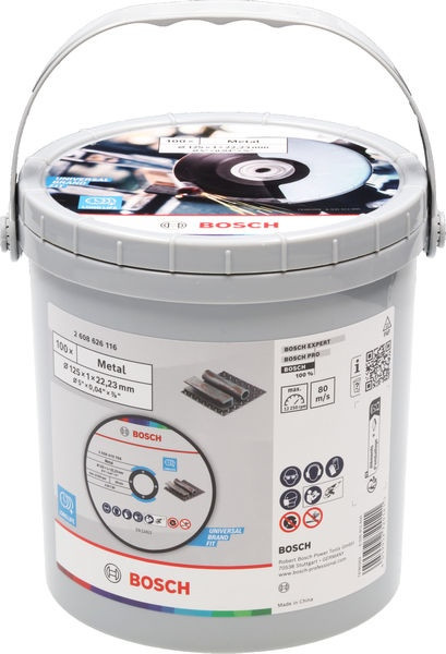 Bosch Trennscheibe Standard for Metal Ø125x1mm - 100 Stück im Eimer