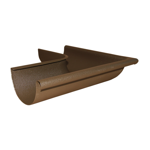 PREFA gutter angle 33 P.10 brown outside