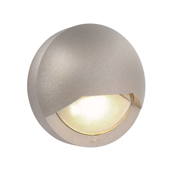 in-lite Wandleuchte LED Blink 12V 1.5W Alu. rose silber warmweiß
