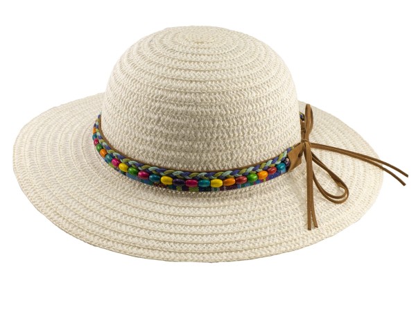 Children's straw hat Lina white size 52