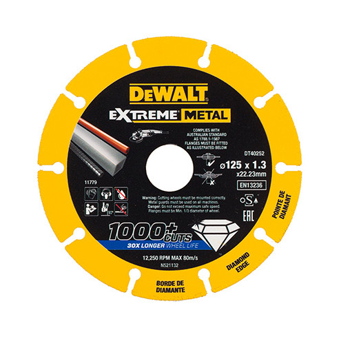 SBD Extreme Metal Diamant-Trennscheibe Ø125mm, 1.3mm Dicke DT40252-QZ