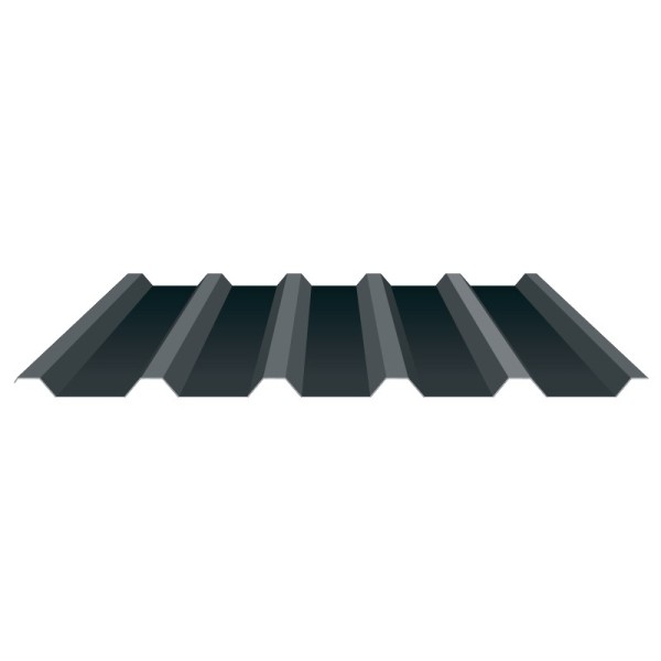 Stahltrapezblech WU 35/207/0.75mm Dach 1.035x3.0m ähnl. RAL 7016 anthrazitgrau