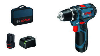 Bosch Akku-Bohrschrauber GSR 12V-15 2x 2,0 Ah in Tasche