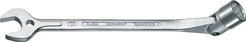 Maulsteckschlüssel 534 SW 15mm Gesamt-L. 231mm m.bewegl.Steckschlüsselende GEDORE