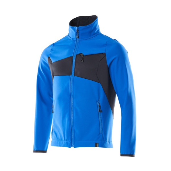 MASCOT® Accelerate Soft Shell Jacke azurblau / schwarzblau - Gr. M