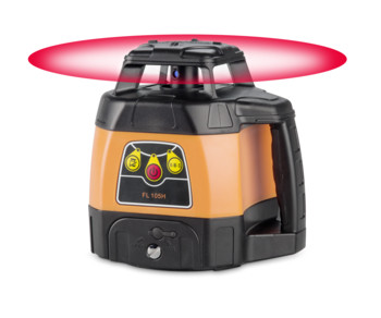 Geo-FENNEL Rotationslaser FL 105H + FR45 m. Halteklammer, Akku+Ladegerät & Koffer