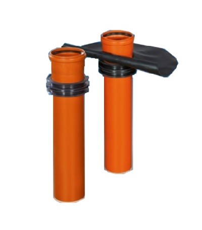 DOYMA HKD KG wall element as D-socket sealing element EPDM DN 100 / 240.0 mm lg