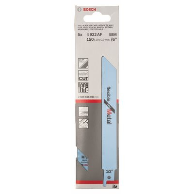 Bosch Säbelsägeblatt f. Metall S 922 AF BIM 5er-Pack