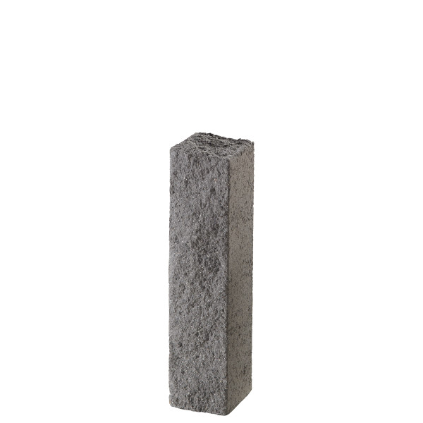 Endpalisade Via Leano 15x14x60cm anthrazit. gebr.. kugelgestrahlt
