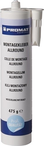 Assembly Adhesive Allround white 475g cartridge CHEMICALS