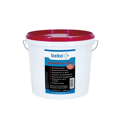 Beko white glue D3 white 5kg bucket