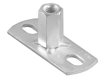 Zambelli Wandhalter m.Gewindemuffe M10 verz. für Gewindestab