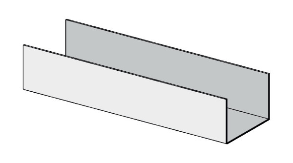 Knauf UW-Profil 75x70x07mm 4000mm Langer Schenkel