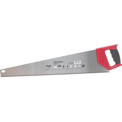 Triuso Handsäge 550mm High Speed Cut 2K-Griff gehärtet Hohlschliff