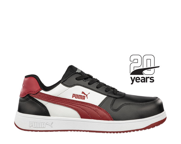 Puma Frontcourt BLK/WHT/RED S3L ESD FO HRO SR safety shoe black/white size 40