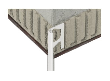 Schlüter-RONDEC-BW 2.5m Dekorprofil brillantweiß H=11mm