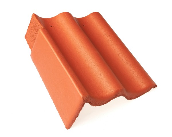 Braas Harzer Pfanne 10 StarMATT Klassisch-Rot Giebelstein 8.8 li