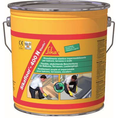 Sikafloor 400N Elastic RAL7032 18kg Kieselgrau Poly. Dünnbeschichtung -50335