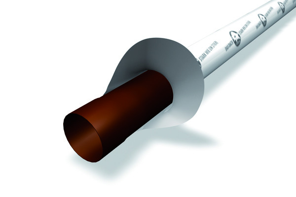PREFA drain pipe 3m 100 light grey