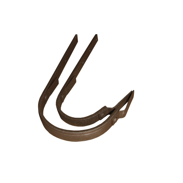 PREFA gutter hook 33 P.10 brown